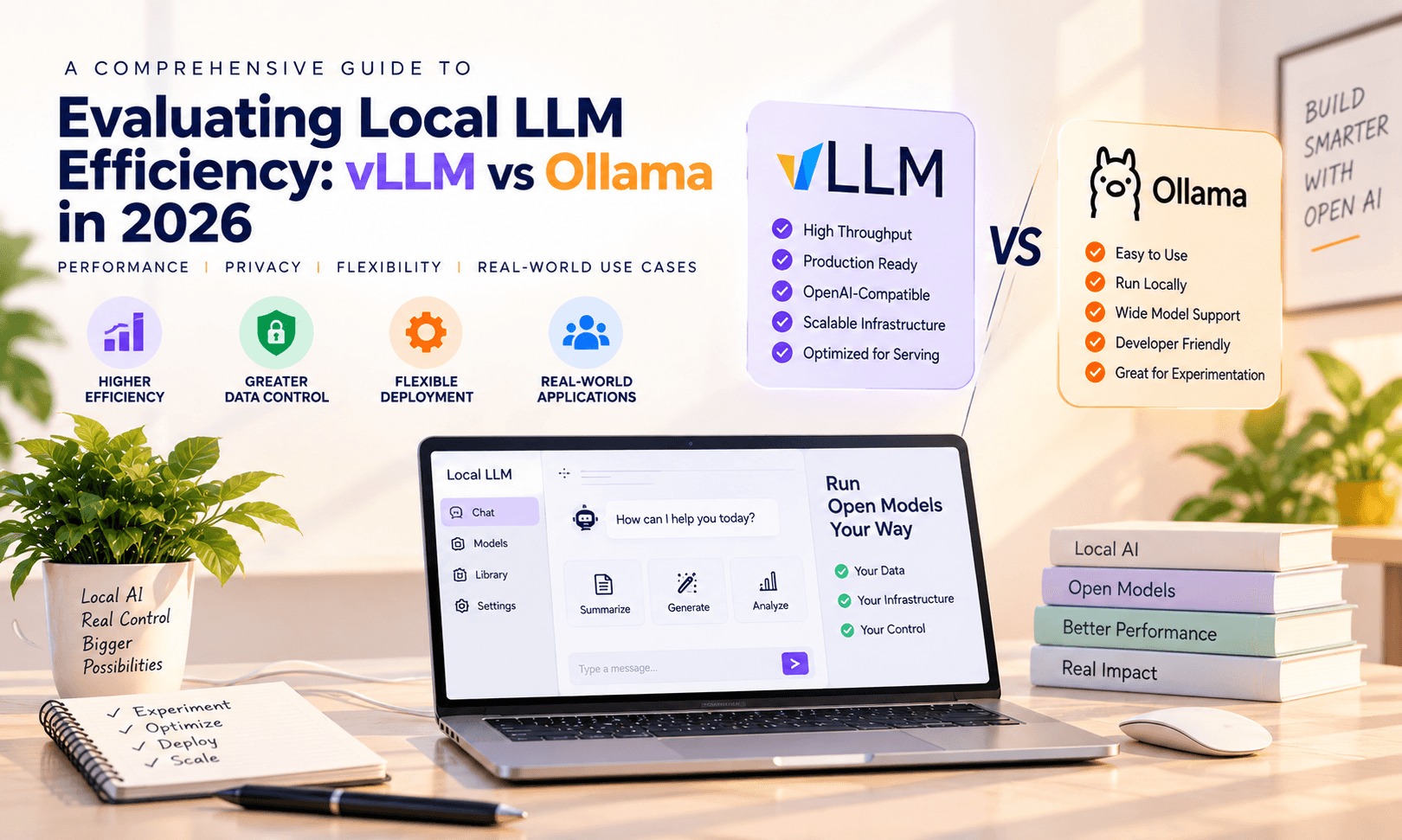 vLLM vs Ollama: Local LLM Efficiency in 2026